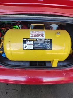 Central Pneumatic 11-gallon portable air tank.