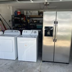 Washer And Dryer Plus Fridge