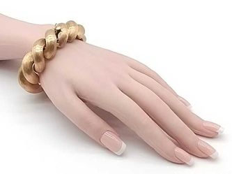 18k Yellow Gold 86.7 Grams 8 Inch Bracelet Mk0326pzxzmia