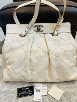 Chanel Calfskin Hobo Shopper Tote