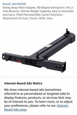 Cargo Swing Out Hitch Etension