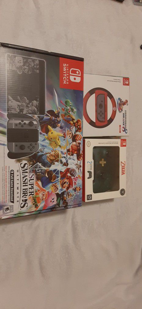 Limited Edition Super Smash Brothers Nintendo Switch.