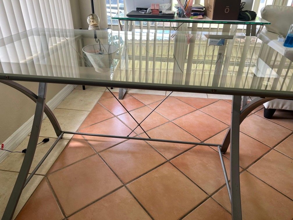 Glass Desk