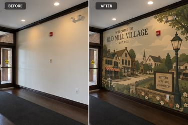 Custom murals for college