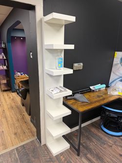White shelf