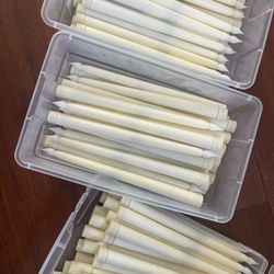 Flameless LED Taper Candles With Extra Batteries