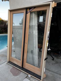Brand New Unfinished Douglas Fir Double Door