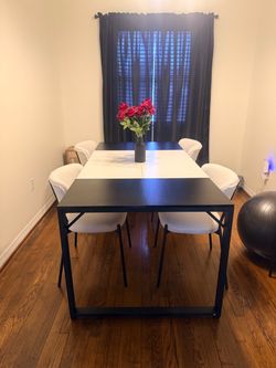Black and White Dining Table