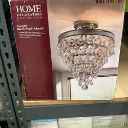 3 Light Semi Flush Mount 