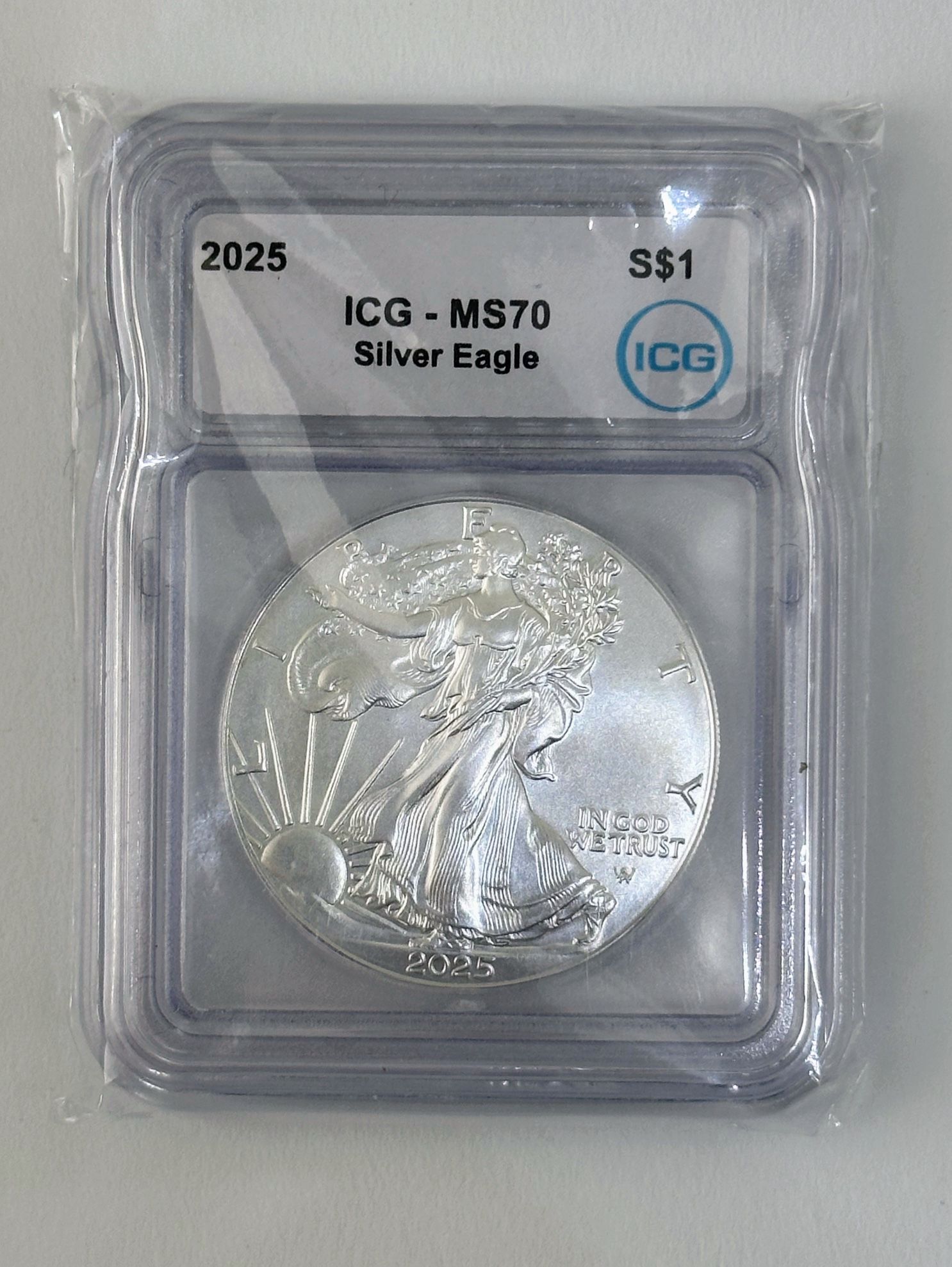 2025 ICG MS 70 American Silver Eagle