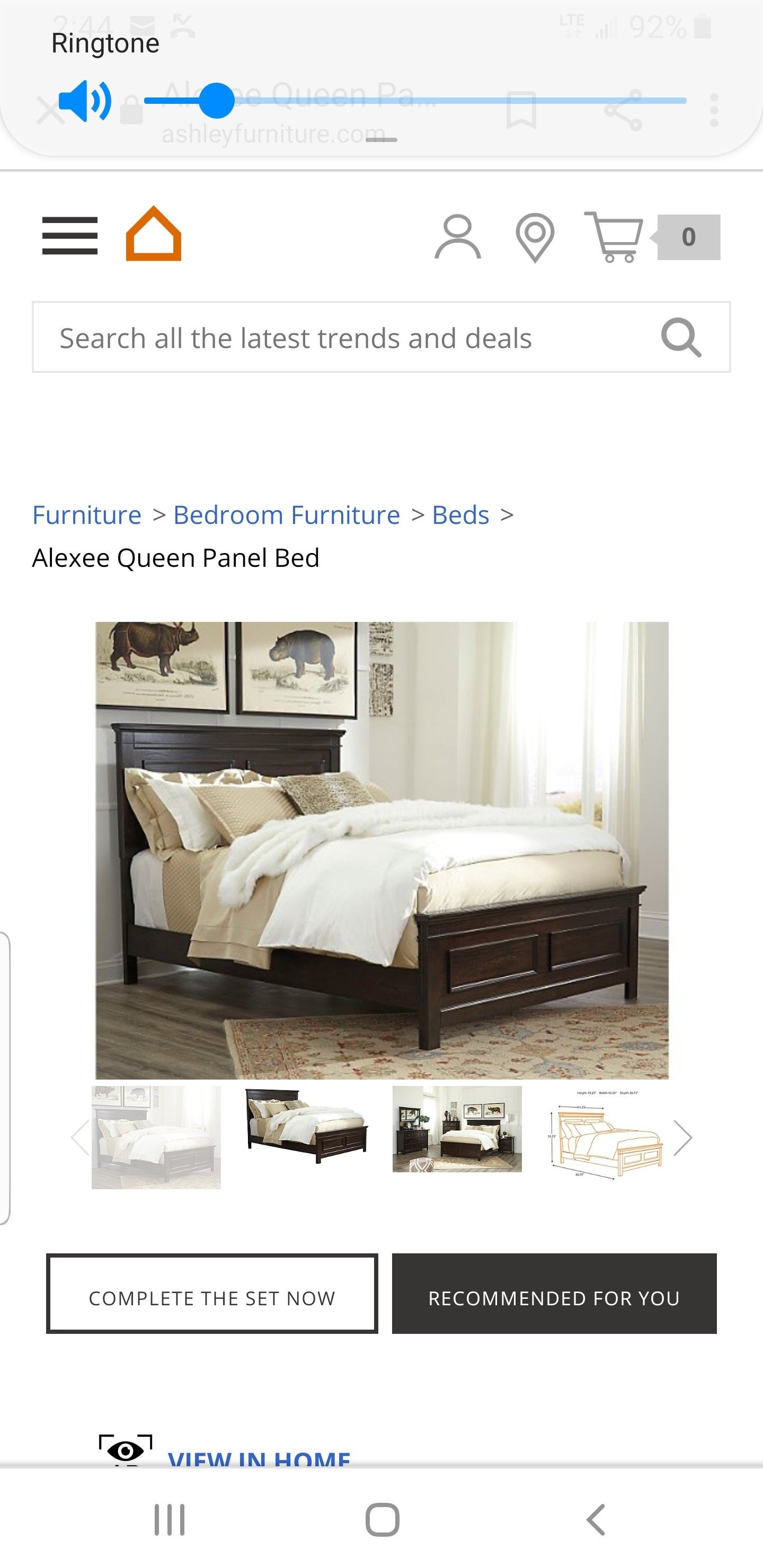 Ashley alexie bed