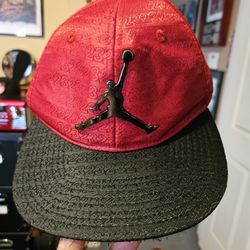 Air Jordan Jumpman Elephant Print Red And Black Adjustable Youth Boy's Cap