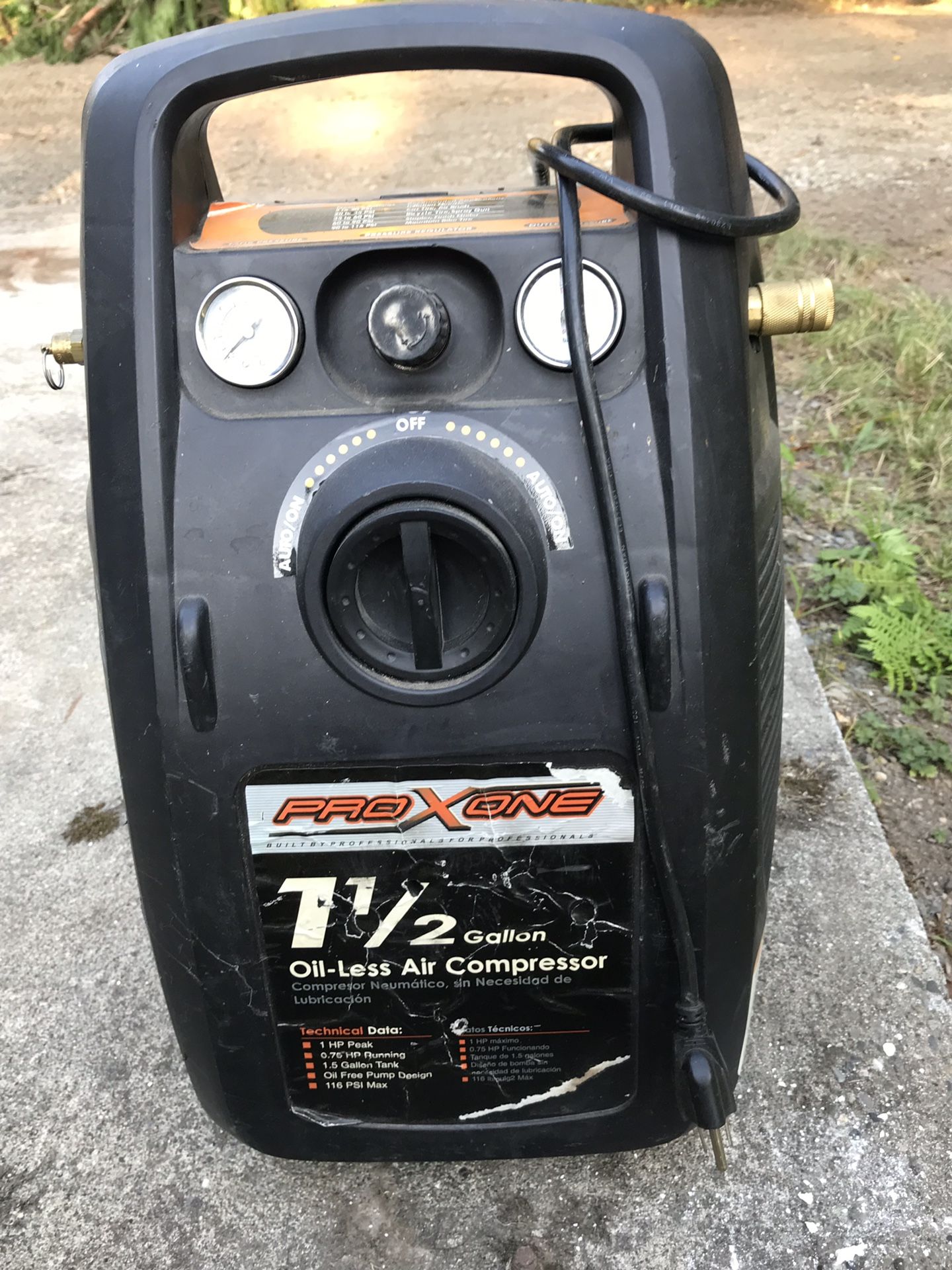 1 1/2 Gallon Air Compressor
