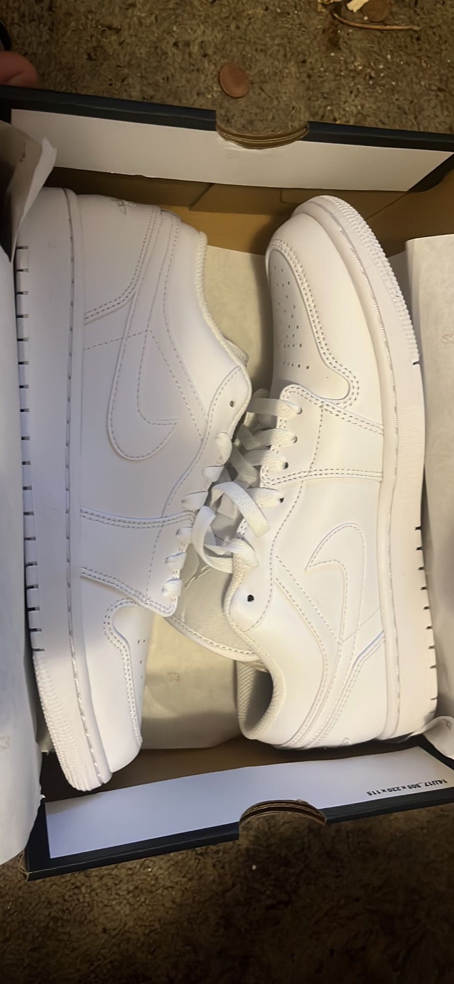 Jordan 1 Low Triple White