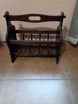 Furniture magazine holder was $20.reduced to $15.00 in Donna inside the city not far from old 83