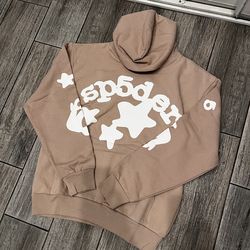Sp5der sand beluga hoodie