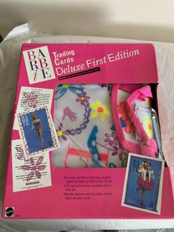 Barbie Deluxe First Edition Trading Cards With Poster Board 