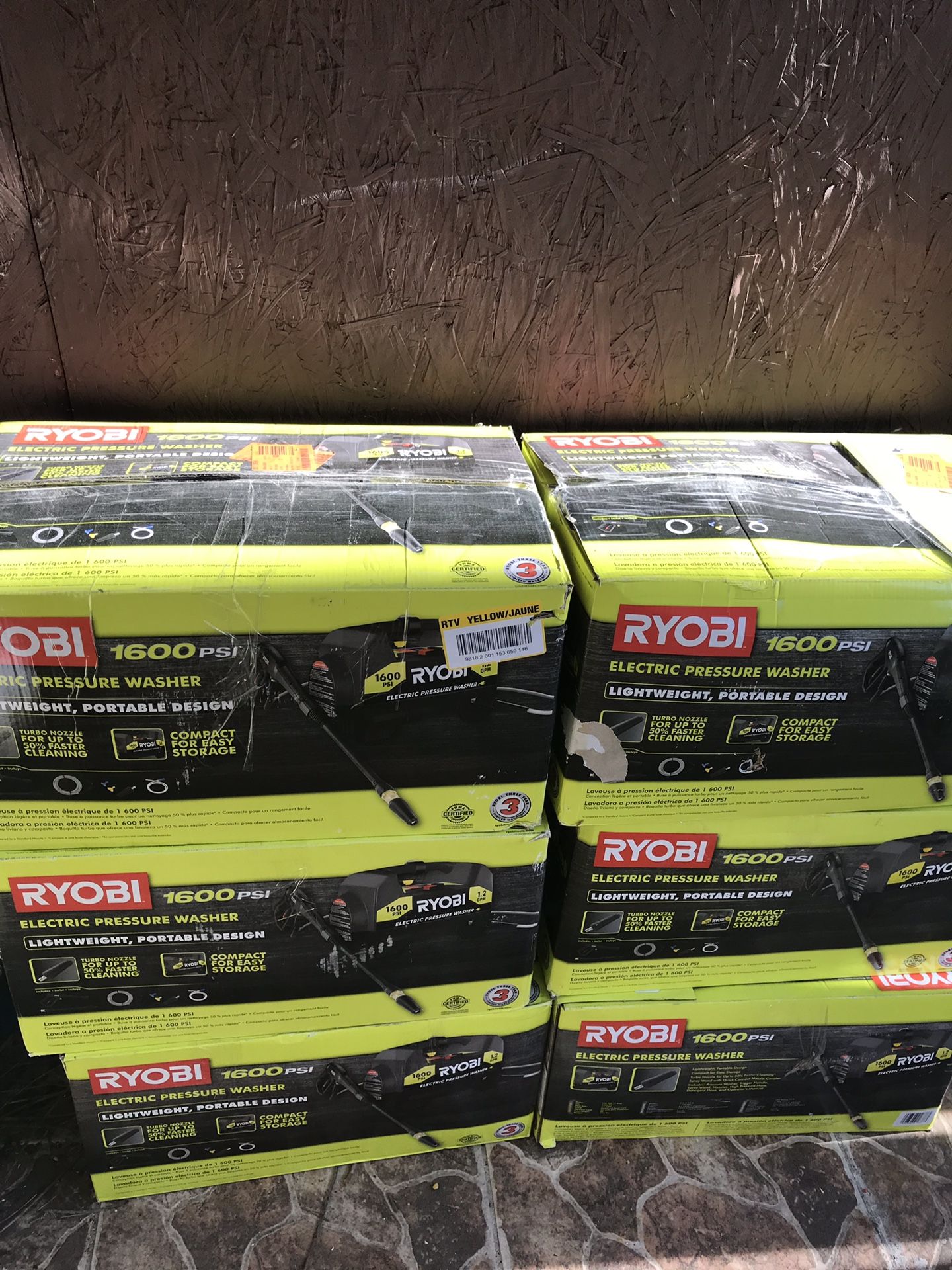 Ryobi pressure washers 1600psi