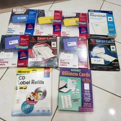 Shipping, address, CD Labels and business cards