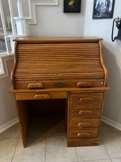 Vintage roller top desk