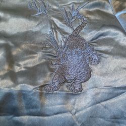 Blue Satin Standard Issue Brand  Jacket 