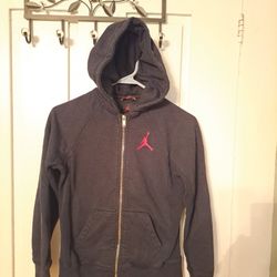 Jordan Boys Jacket Medium 10-12 Black Red