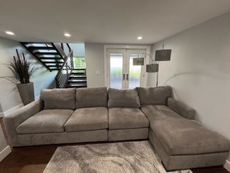 High-end Crate & Barrel modern sectional