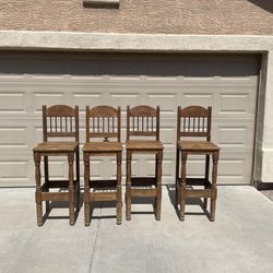 Wooden barstool Chairs.