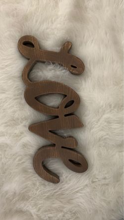 Wooden Love Sign