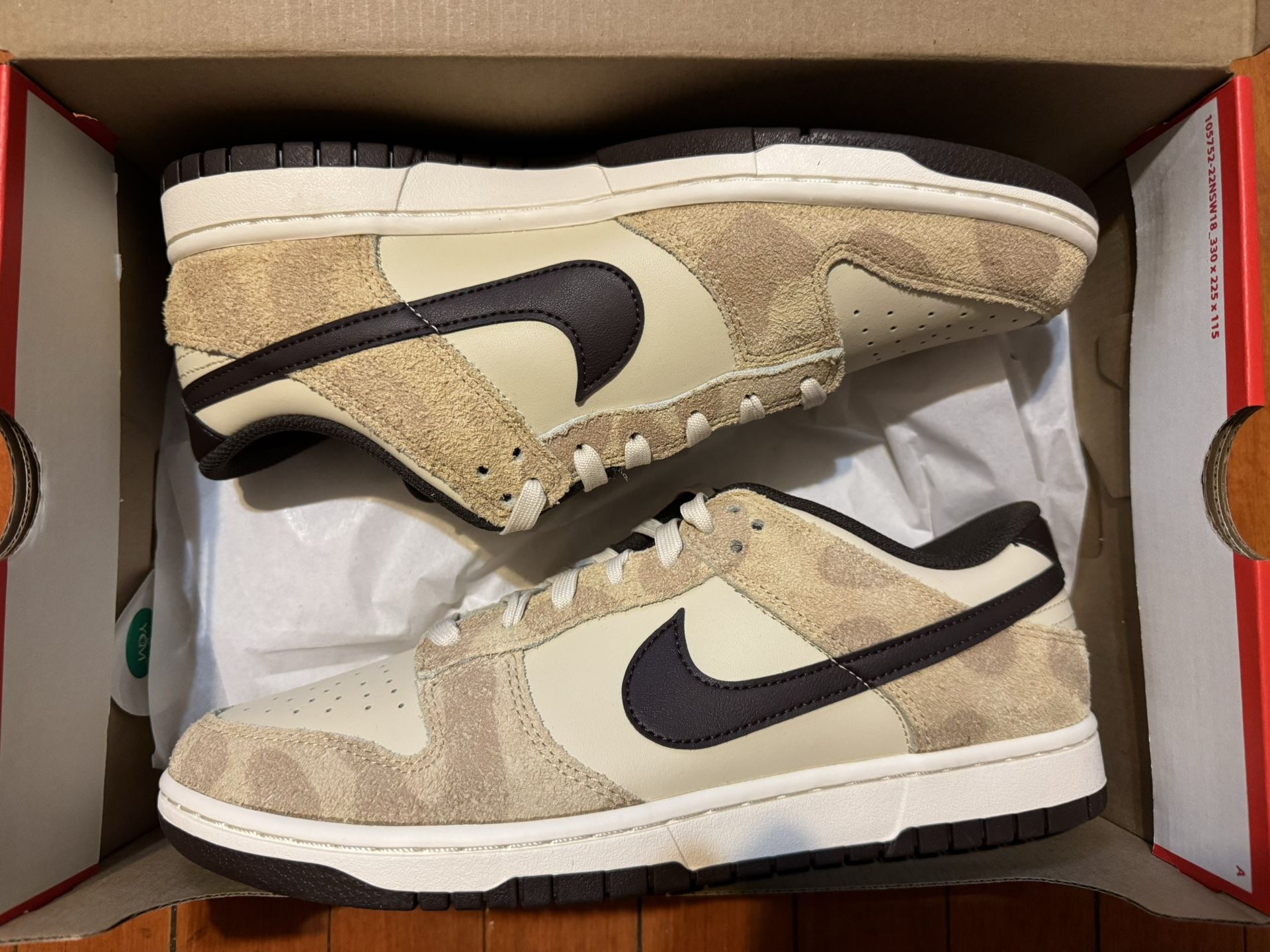 Nike Dunk Low Cheetah size 10 New