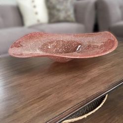 Handblown Art Glass Centerpiece Bowl 23” HEAVY (EXCELLENT)
