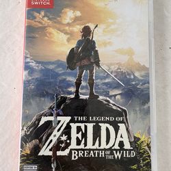 Nintendo Switch Zelda- Breath of the Wild. w/ case