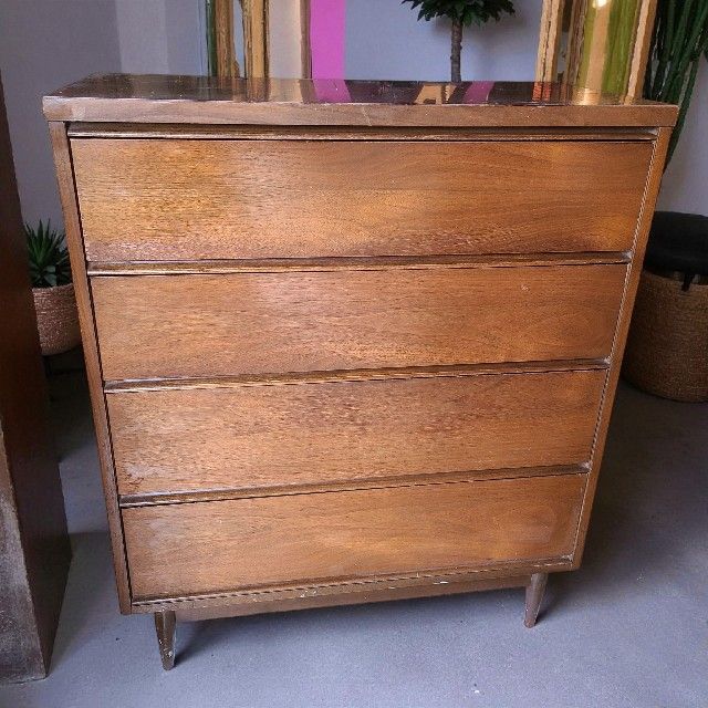 Lane Mid Century Highboy Tall Dresser