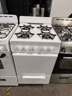 Premier white 4 burner range stove 20 inches