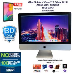 iMac 21.5-Inch "Core i5" 2.7 (Late 2013)16GB,256GB SSD+1TB HDD"H90872"