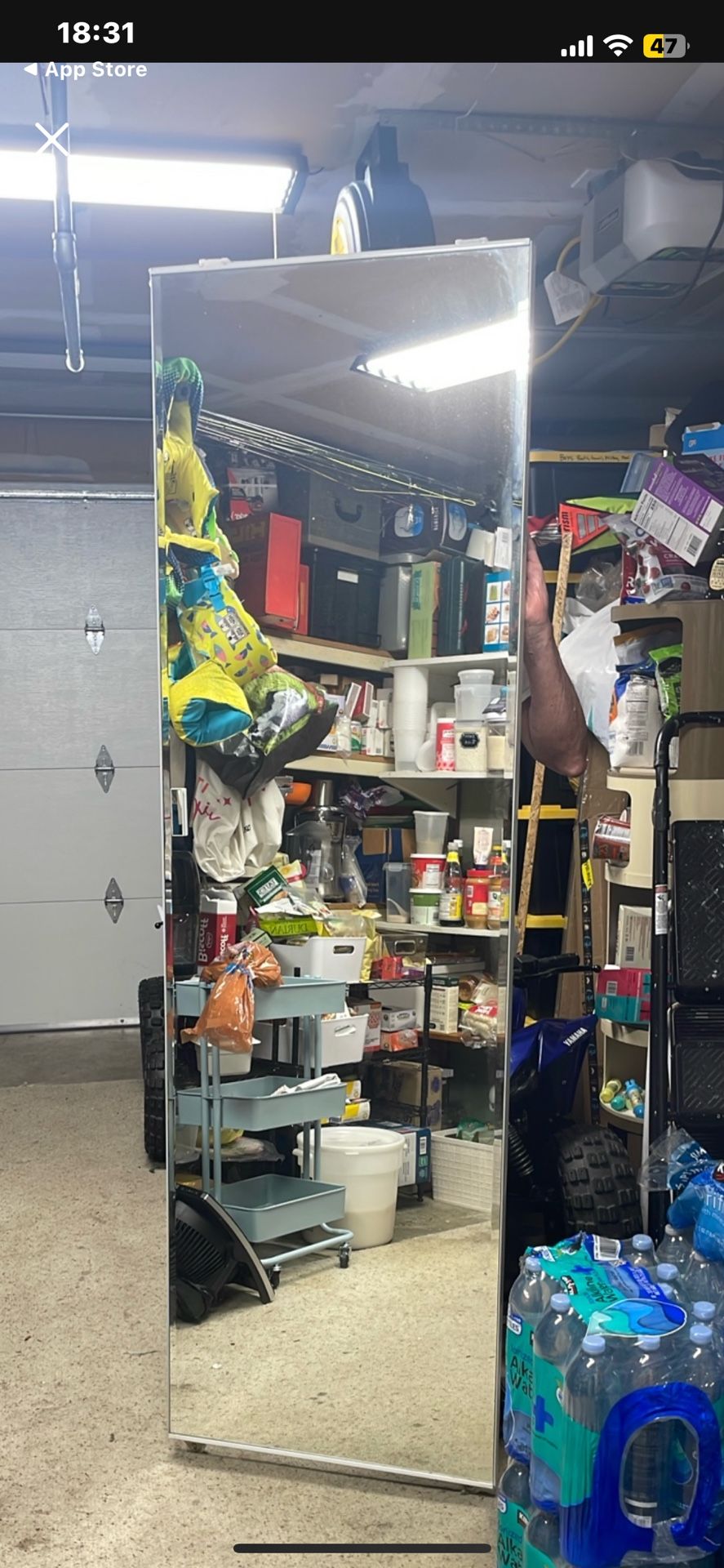 2 sets of mirror closet doors