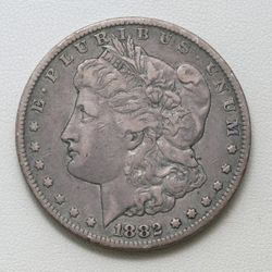 1882-CC Morgan Silver Dollar $1 Coin