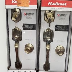Kwikset Antique Brass Front Door Lock 