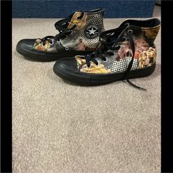 Custom print Chuck Taylor Converse high top sneakers fits US 6.5 women’s