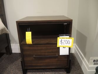 Progressive Stephenson Nutmeg Nightstand - Dark Walnut | Bedside Table | Bedside Cabinet