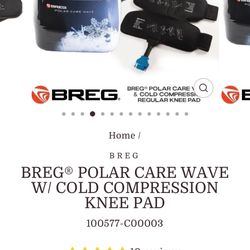 Breg Polar Care Wave Cold Compression Machine – Large Knee + Shoulder Pads – Works Perfectly