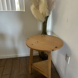 Wood Side Table 