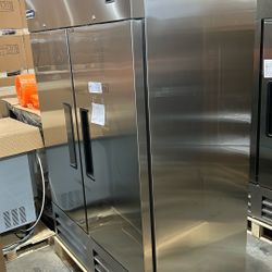"#(2206) OPEN BOX! MINOR DENT Polarman PLM-54FS 53 15/16"" Freezer Double Door. "