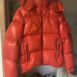 Red Moncler Puffer