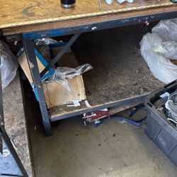 6’  x 4’ Metal Frame ( Wood Top Table) Work Table