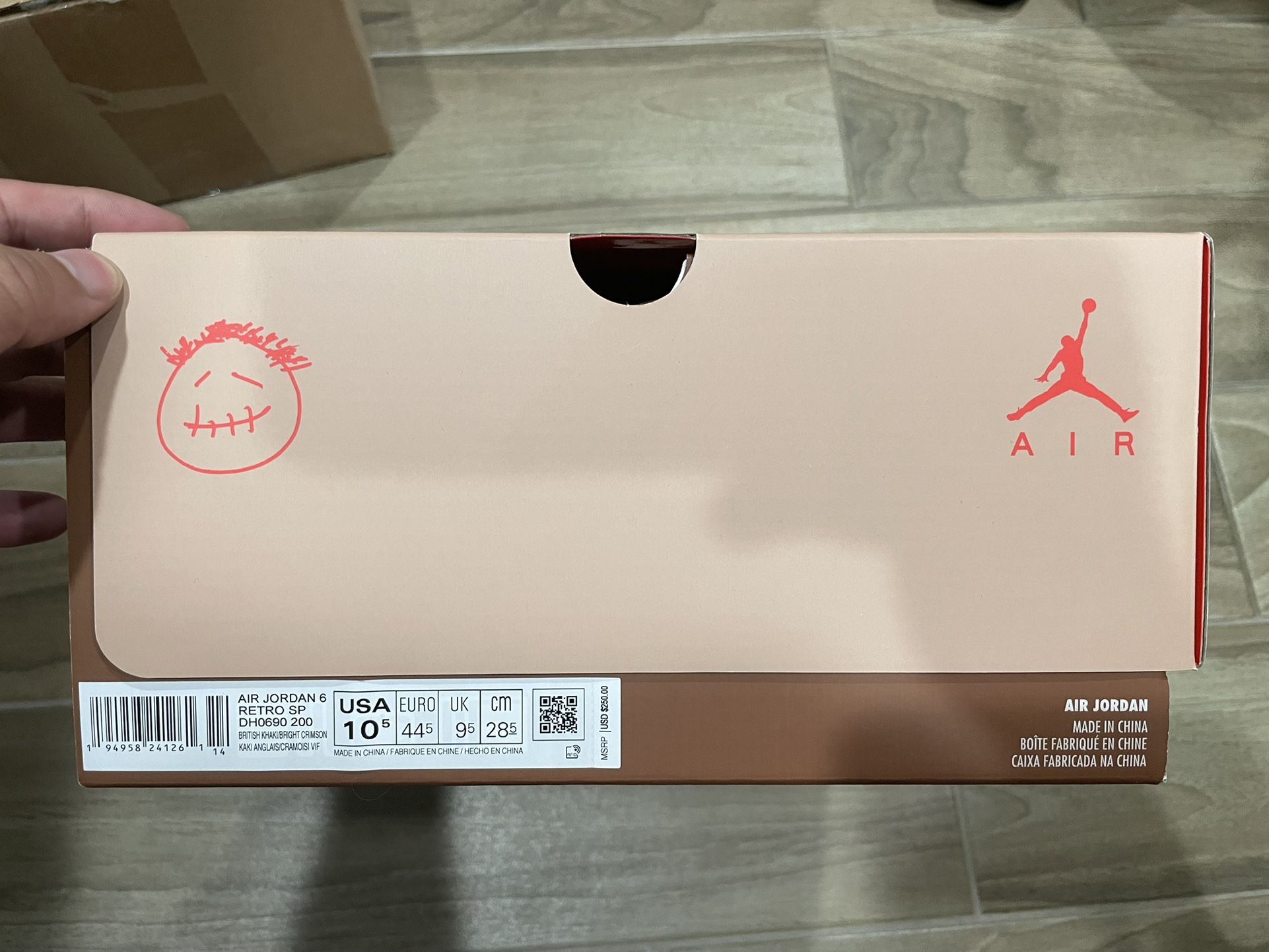 Travis Scott Jordan 6 British Khaki Sz 10.5