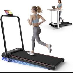 New but the tablet holder broke and everything works New in the box Walking Pad Treadmill with Handle Bar, Walking Pad with Incline 8%, 2.5HP Quiet Un