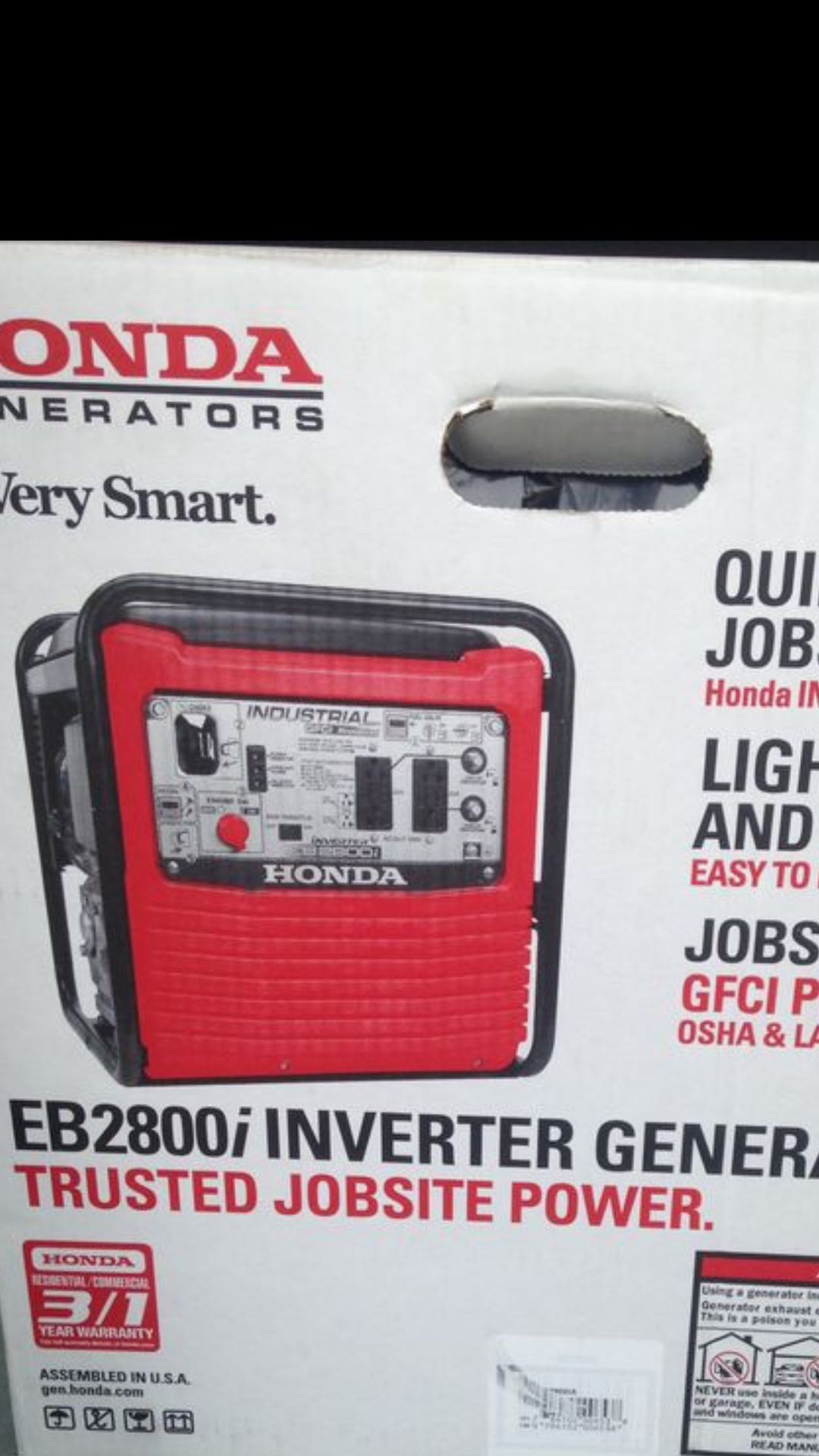 Honda generator “””””$650 price is firm “””””