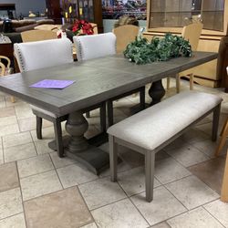 Table With 2 Chairs And A Bench 
