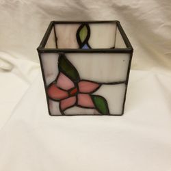 Tiffany Style Stained  Glass Candle Holder